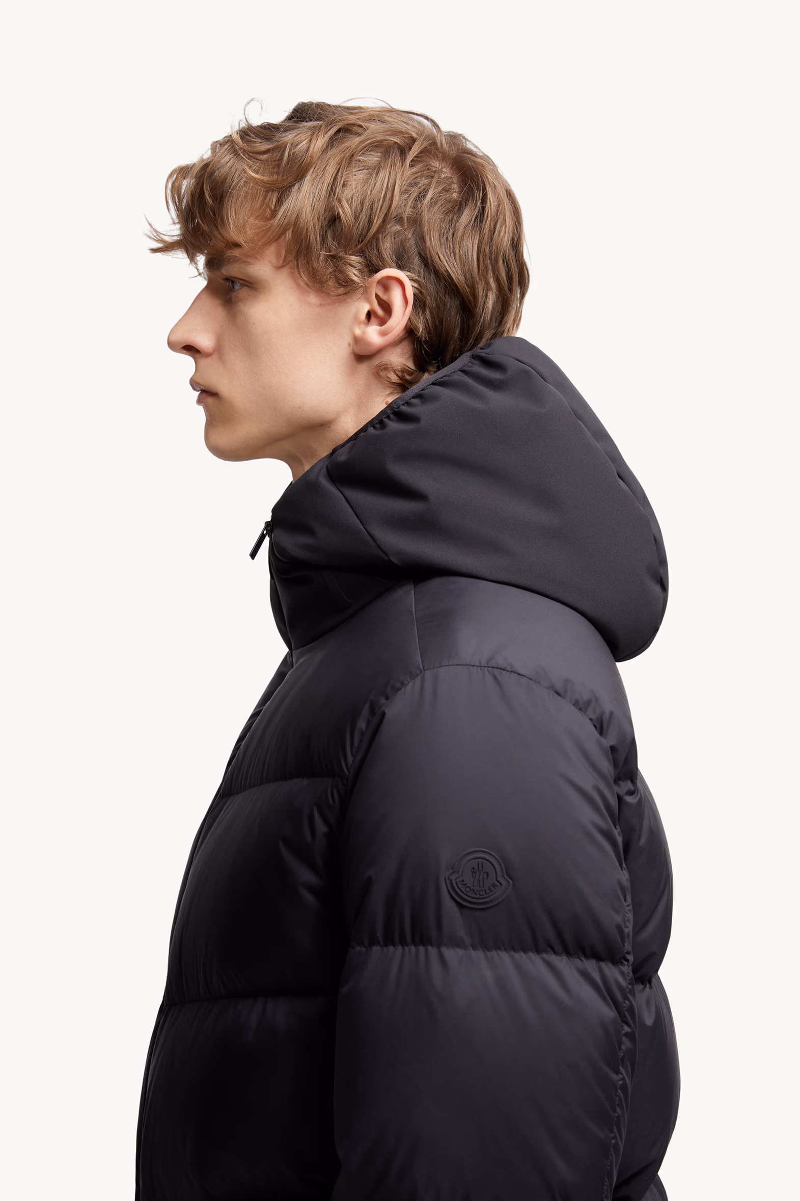 Forez Hooded Short Down Jacket Men Black Moncler 4